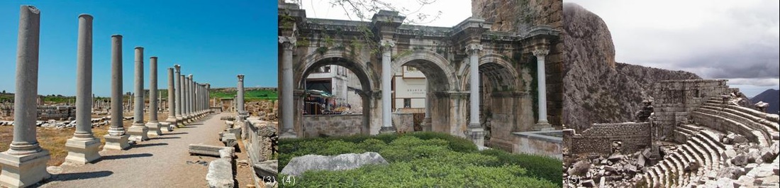 Antalya, photo, fotoğraf, Ancient City, Perge, Centrum, Hadrianus Gate, Termessos
