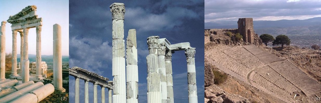 Izmir, İzmir, photo, fotoğraf, Temple of Trajan, Trajaneum, Pergamon, Pergamum, Ancient City, Bergama, Hellenistic Theater